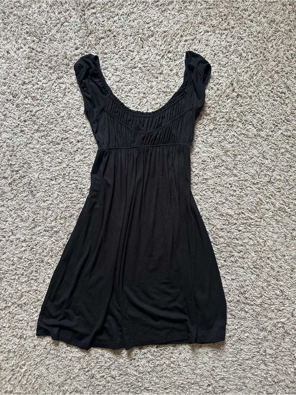 Lush Black Mini Dress